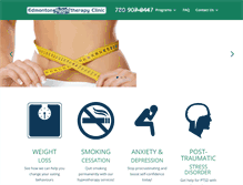 Tablet Screenshot of edmontonhypnotherapyclinic.ca